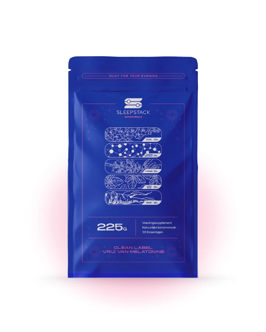 Sleepstack sleep powder, front of the pouch